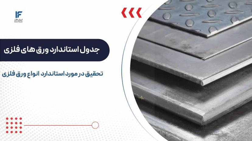 جدول استاندارد ورق های فلزی و کاربرد آن ها