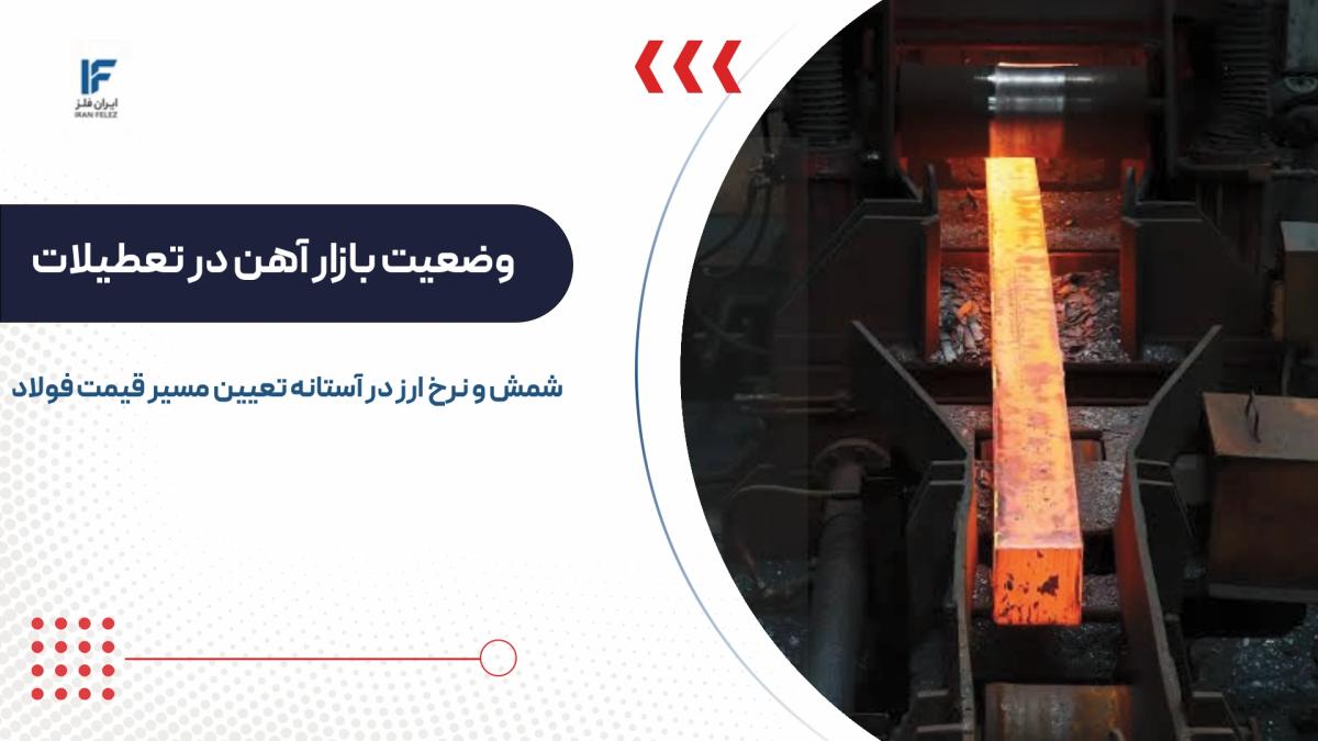 وضعیت بازار آهن در تعطیلات؛ شمش و نرخ ارز در آستانه تعیین مسیر قیمت فولاد