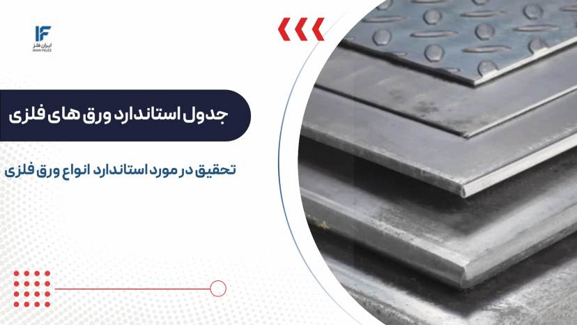 جدول استاندارد ورق های فلزی و کاربرد آن ها